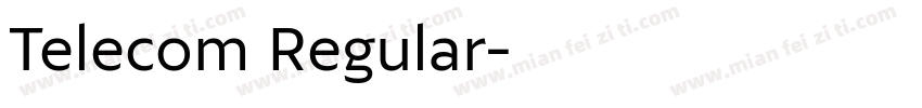 Telecom Regular字体转换